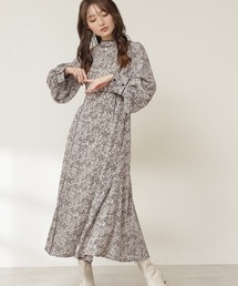 N.（N. Natural Beauty Basic） | ◆コードパイピングプリントワンピース(ワンピース)