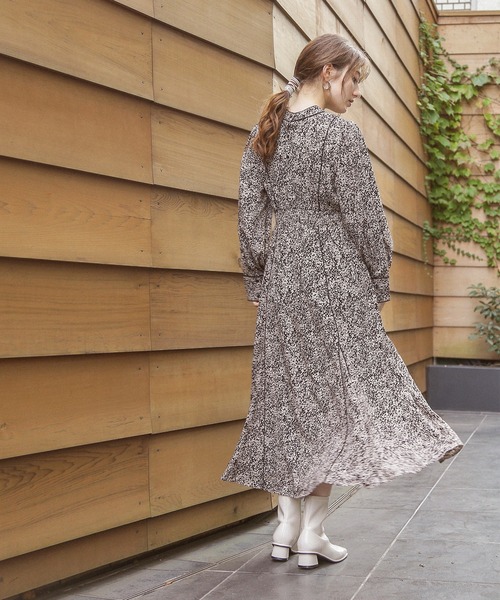 N.（N. Natural Beauty Basic）（エヌエヌナチュラルビューティーベーシック）の「◆コードパイピングプリントワンピース（ワンピース・レディース・ブラウン/カーキ/ブラック・MEDIUM）」の10枚目の写真