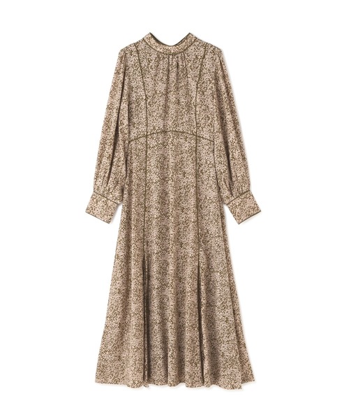 N.（N. Natural Beauty Basic）（エヌエヌナチュラルビューティーベーシック）の「◆コードパイピングプリントワンピース（ワンピース・レディース・ブラウン/カーキ/ブラック・MEDIUM）」の21枚目の写真