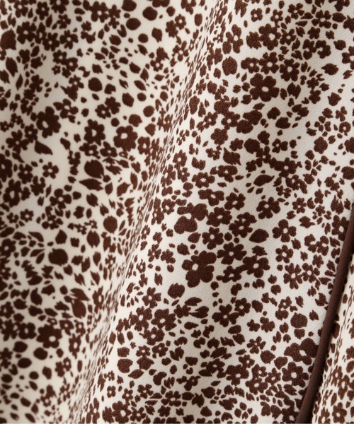 N.（N. Natural Beauty Basic）（エヌエヌナチュラルビューティーベーシック）の「◆コードパイピングプリントワンピース（ワンピース・レディース・ブラウン/カーキ/ブラック・MEDIUM）」の20枚目の写真