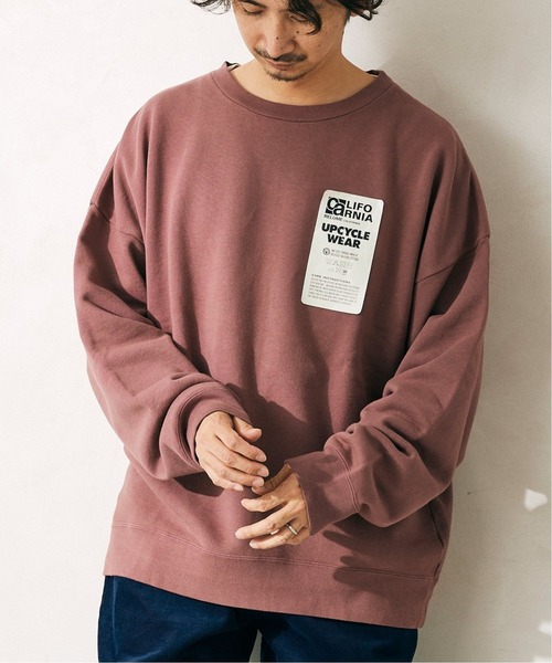 JOURNAL STANDARD relume（ジャーナルスタンダード　レリューム）の「【WEB限定】CALIFORNIA UPCYCLE クルーネックスウェット 2（スウェット・メンズ・ブラック/ネイビー/グレー/レンガ・MEDIUM/LARGE）」の4枚目の写真