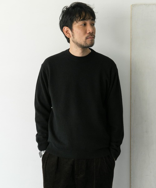 URBAN RESEARCH DOORS（アーバンリサーチドアーズ）の「ウールカシミヤクルーネックニット（ニット/セーター・メンズ・グレー/ロイヤルブルー/ブラック・38/40）」の14枚目の写真