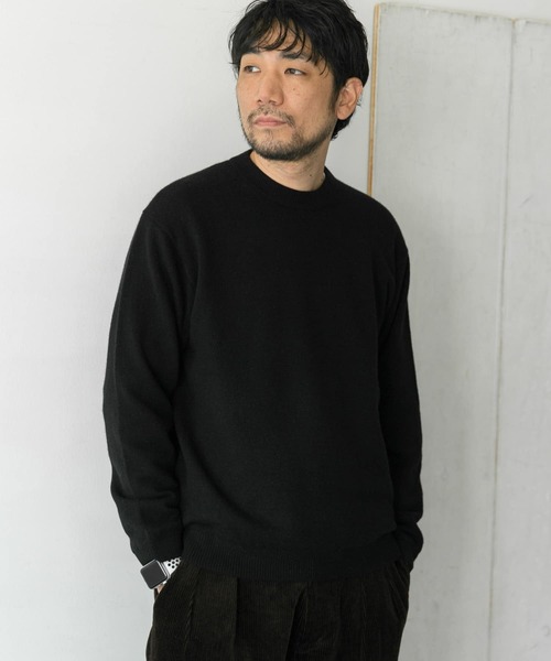 URBAN RESEARCH DOORS（アーバンリサーチドアーズ）の「ウールカシミヤクルーネックニット（ニット/セーター・メンズ・グレー/ロイヤルブルー/ブラック・38/40）」の15枚目の写真