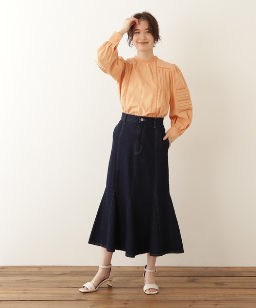 N.（N. Natural Beauty Basic）（エヌエヌナチュラルビューティーベーシック）の「【S Size Line】◆マーメイドデニムスカート（デニムスカート・レディース・ブラック/ワンウォッシュ・SMALL/MEDIUM）」の18枚目の写真