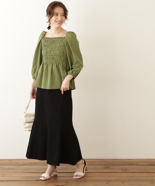 N.（N. Natural Beauty Basic）（エヌエヌナチュラルビューティーベーシック）の「【S Size Line】◆マーメイドデニムスカート（デニムスカート・レディース・ブラック/ワンウォッシュ・SMALL/MEDIUM）」の19枚目の写真