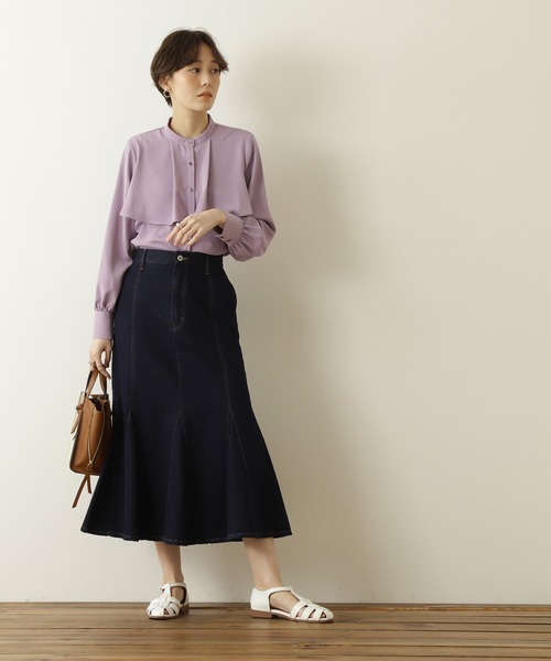 N.（N. Natural Beauty Basic）（エヌエヌナチュラルビューティーベーシック）の「【S Size Line】◆マーメイドデニムスカート（デニムスカート・レディース・ブラック/ワンウォッシュ・SMALL/MEDIUM）」の16枚目の写真