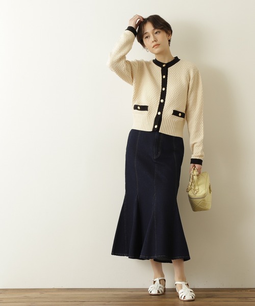 N.（N. Natural Beauty Basic）（エヌエヌナチュラルビューティーベーシック）の「【S Size Line】◆マーメイドデニムスカート（デニムスカート・レディース・ブラック/ワンウォッシュ・SMALL/MEDIUM）」の15枚目の写真