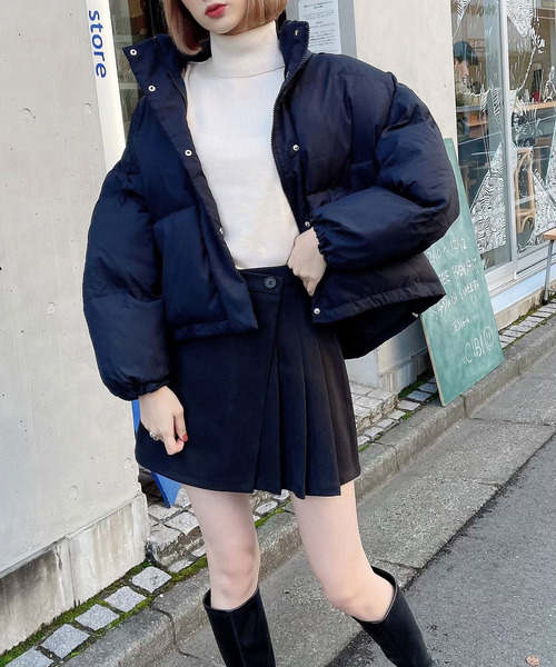 Voyage titty&Co.PETIT（ボヤージュティティアンドコープチ）の「【Voyage titty&Co. PETIT】ボリュームショートダウンコート（ダウンジャケット/コート・レディース・ホワイト/ブルー/ブラック・FREE）」の18枚目の写真