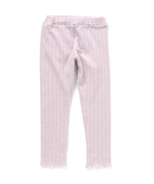 Seraph(セラフ)の「/リブスパッツ 10分丈(レギンス/スパッツ・キッズ・ベージュ/オフホワイト/ラベンダー/ベビーピンク/サックスブルー・110/130/140/70/80/90/95/100/120)」の1枚目の写真