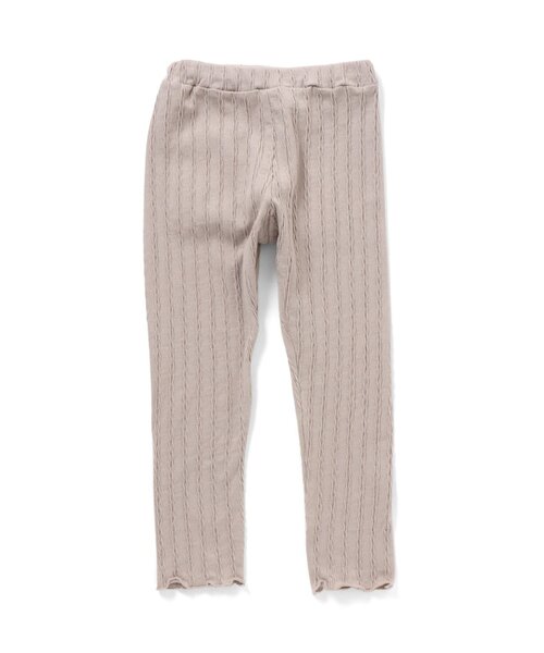 Seraph(セラフ)の「/リブスパッツ 10分丈(レギンス/スパッツ・キッズ・ベージュ/オフホワイト/ラベンダー/ベビーピンク/サックスブルー・110/130/140/70/80/90/95/100/120)」の3枚目の写真