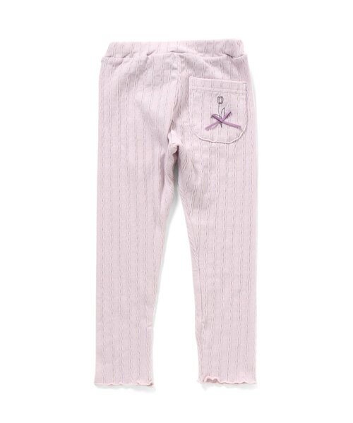 Seraph(セラフ)の「/リブスパッツ 10分丈(レギンス/スパッツ・キッズ・ベージュ/オフホワイト/ラベンダー/ベビーピンク/サックスブルー・110/130/140/70/80/90/95/100/120)」の6枚目の写真