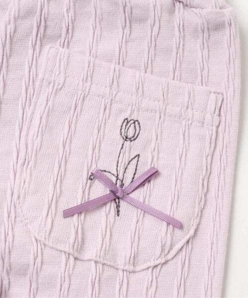 Seraph(セラフ)の「/リブスパッツ 10分丈(レギンス/スパッツ・キッズ・ベージュ/オフホワイト/ラベンダー/ベビーピンク/サックスブルー・110/130/140/70/80/90/95/100/120)」の11枚目の写真