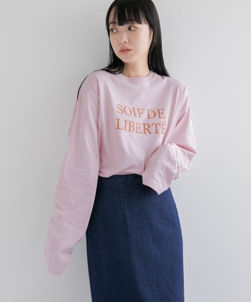 LOWRYS FARM(ローリーズファーム)の「ロゴTEELS 264235(Tシャツ/カットソー・レディース・アイボリー/オフホワイト/ピンク/ブラック・FREE)」の20枚目の写真