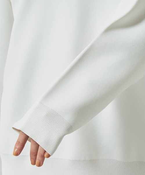 Lui's（ルイス）の「接結ニットパーカー（パーカー・レディース・オフホワイト/グリーン/ブラック・FREE）」の12枚目の写真