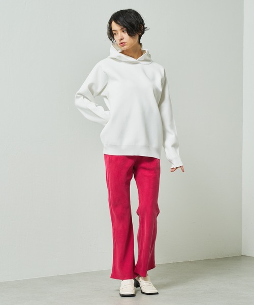 Lui's（ルイス）の「接結ニットパーカー（パーカー・レディース・オフホワイト/グリーン/ブラック・FREE）」の19枚目の写真