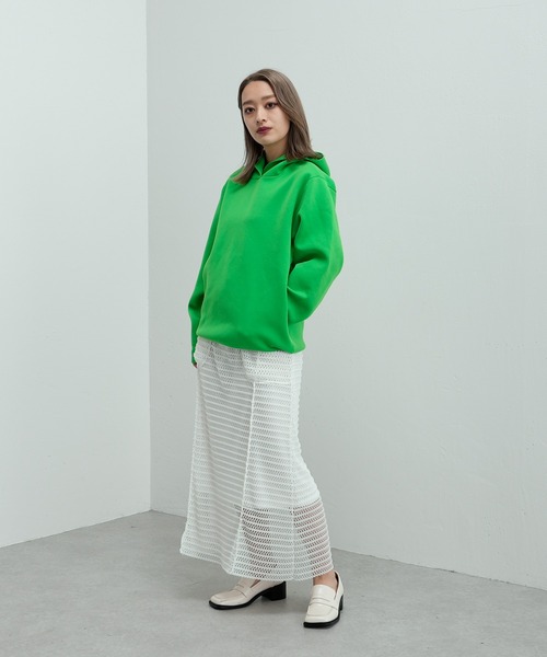 Lui's（ルイス）の「接結ニットパーカー（パーカー・レディース・オフホワイト/グリーン/ブラック・FREE）」の20枚目の写真