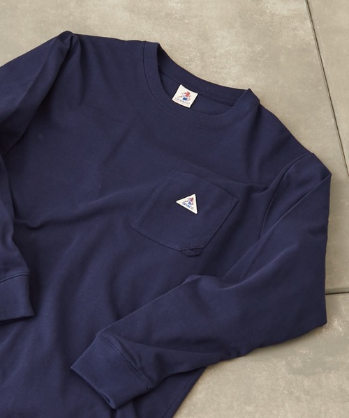 GEVACO(ゲバコ)の「【GEVACO / ゲバコ】度詰め天竺長袖TEE(Tシャツ/カットソー・メンズ・オフホワイト/ブラウン/ネイビー/サックスブルー・S/M/L)」の3枚目の写真