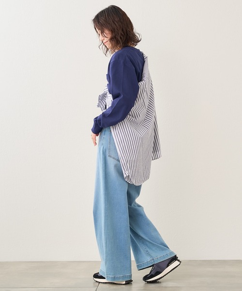 GEVACO(ゲバコ)の「【GEVACO / ゲバコ】度詰め天竺長袖TEE(Tシャツ/カットソー・メンズ・オフホワイト/ブラウン/ネイビー/サックスブルー・S/M/L)」の21枚目の写真