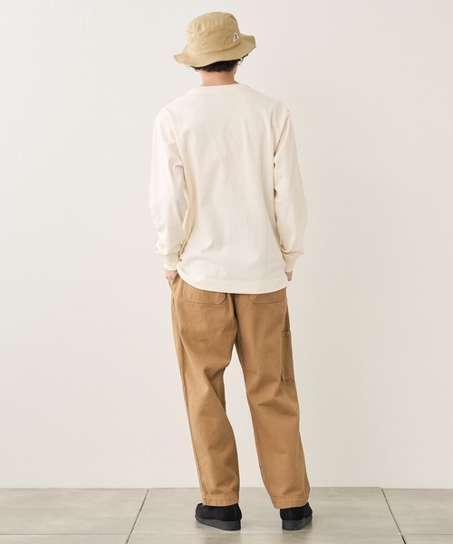 GEVACO(ゲバコ)の「【GEVACO / ゲバコ】度詰め天竺長袖TEE(Tシャツ/カットソー・メンズ・オフホワイト/ブラウン/ネイビー/サックスブルー・S/M/L)」の10枚目の写真