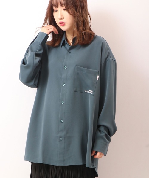 Limited Line Naive Magic(リミテッドラインナイーブマジック)の「とろみ バックイラスト ビッグルーズシャツ(シャツ/ブラウス・メンズ・ホワイト/ベージュ/ブルー/マルチ・M/L)」の18枚目の写真