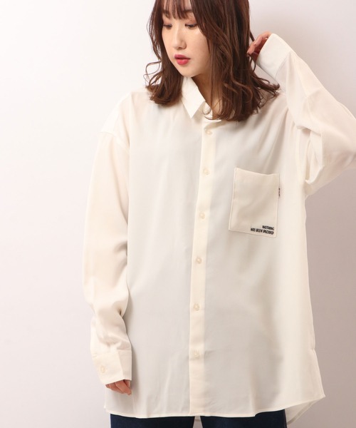 Limited Line Naive Magic(リミテッドラインナイーブマジック)の「とろみ バックイラスト ビッグルーズシャツ(シャツ/ブラウス・メンズ・ホワイト/ベージュ/ブルー/マルチ・M/L)」の11枚目の写真