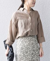 SHIPS | 〈手洗い可能〉サフィランリネンシャツ◆(シャツ/ブラウス)