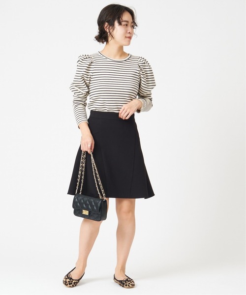 U by SPICK&SPAN(ユーバイスピックアンドスパン)の「サーキュラーミニスカート◆(スカート・レディース・ブラック・34/36/38)」の2枚目の写真
