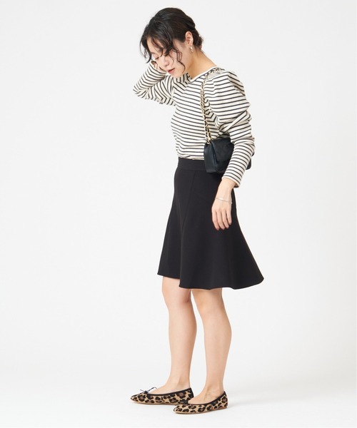 U by SPICK&SPAN(ユーバイスピックアンドスパン)の「サーキュラーミニスカート◆(スカート・レディース・ブラック・34/36/38)」の3枚目の写真