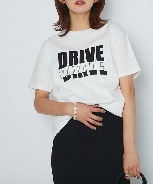 RIVE DROITE（リヴドロワ）の「GOOD ROCK SPEED/DRIVE Tシャツ（Tシャツ/カットソー・レディース・ブラック/ブルー・FREE）」の2枚目の写真