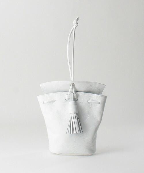 NOMADIS（ノマディス）の「＜NOMADIS＞LYS レザー ドローストバッグ（ハンドバッグ・レディース・ホワイト/ピンク・FREE）」の2枚目の写真