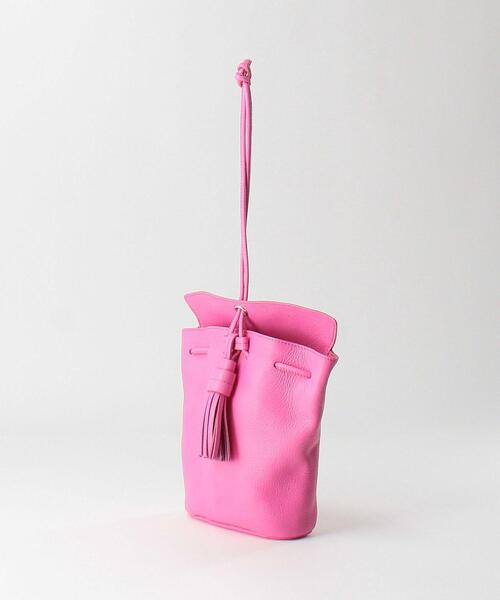 NOMADIS（ノマディス）の「＜NOMADIS＞LYS レザー ドローストバッグ（ハンドバッグ・レディース・ホワイト/ピンク・FREE）」の3枚目の写真