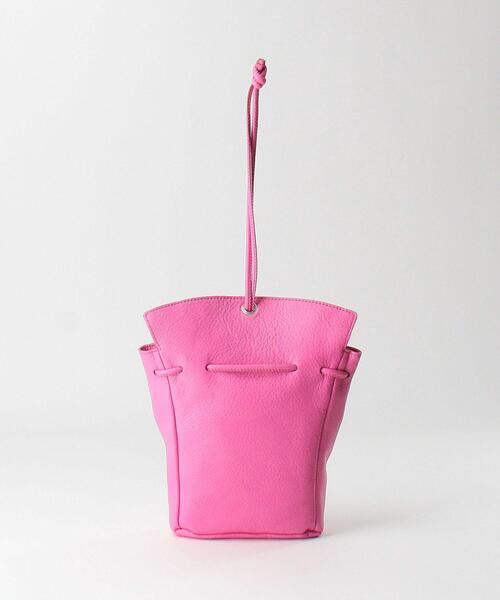 NOMADIS（ノマディス）の「＜NOMADIS＞LYS レザー ドローストバッグ（ハンドバッグ・レディース・ホワイト/ピンク・FREE）」の4枚目の写真