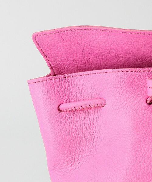 NOMADIS（ノマディス）の「＜NOMADIS＞LYS レザー ドローストバッグ（ハンドバッグ・レディース・ホワイト/ピンク・FREE）」の7枚目の写真