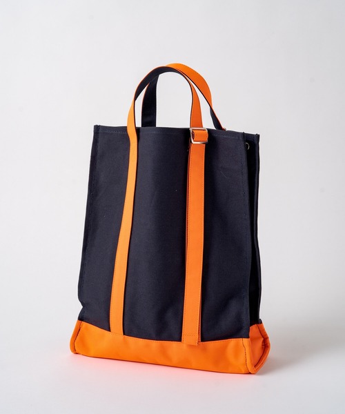 WHIMSIC（ウィムジック）の「【WHIMSIC】アジャスタブルハンドルキャンバストートバッグ（トートバッグ・レディース・ホワイト/ブラック/ネイビー/ホワイト系その他・FREE）」の4枚目の写真