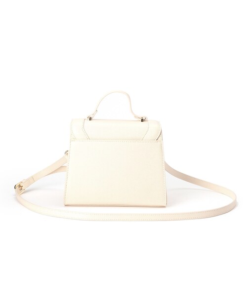 OPAQUE.CLIP（オペークドットクリップ）の「◆バンブーひねりボックスミニショルダー（ショルダーバッグ・レディース・オフホワイト/ブラック系1・00）」の13枚目の写真