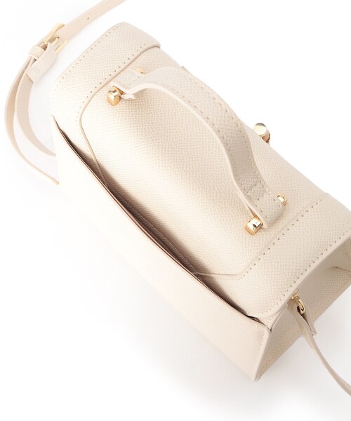 OPAQUE.CLIP（オペークドットクリップ）の「◆バンブーひねりボックスミニショルダー（ショルダーバッグ・レディース・オフホワイト/ブラック系1・00）」の15枚目の写真