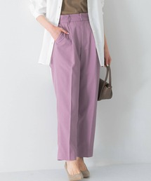 センタープレスストレートカラーパンツ