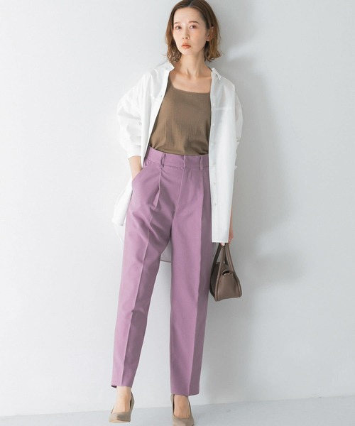 URBAN RESEARCH ROSSO WOMEN（アーバンリサーチ　ロッソ）の「センタープレスストレートカラーパンツ（その他パンツ・レディース・ベージュ/ピンク/グリーン・36/38）」の17枚目の写真