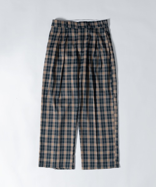 MUHET（ミュエータ）の「アソートストレートチェックパンツ（スラックス・レディース・ブラック/ベージュ/オレンジ/グリーン・SMALL/MEDIUM/X-LARGE）」の8枚目の写真