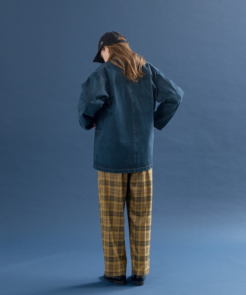 MUHET（ミュエータ）の「アソートストレートチェックパンツ（スラックス・レディース・ブラック/ベージュ/オレンジ/グリーン・SMALL/MEDIUM/X-LARGE）」の7枚目の写真