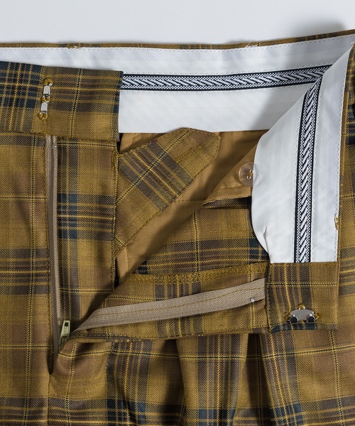 MUHET（ミュエータ）の「アソートストレートチェックパンツ（スラックス・レディース・ブラック/ベージュ/オレンジ/グリーン・SMALL/MEDIUM/X-LARGE）」の12枚目の写真