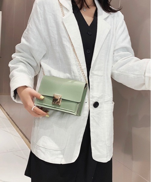 Burner（バーナー）の「【OKUOKU　0909】チェーンショルダー　ミニスクエア バッグ　/  oku-bag-251-5（ショルダーバッグ・レディース・その他4/その他3/その他2/その他1・FREE）」の3枚目の写真