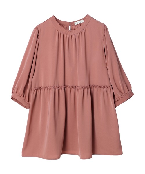 earth music&ecology（アースミュージックアンドエコロジー）の「リサイクルポリエステルブレンドとろみチュニック（その他トップス・レディース・オフホワイト/ライトカーキ/グレイッシュベージュ/テラコッタ・FREE）」の17枚目の写真