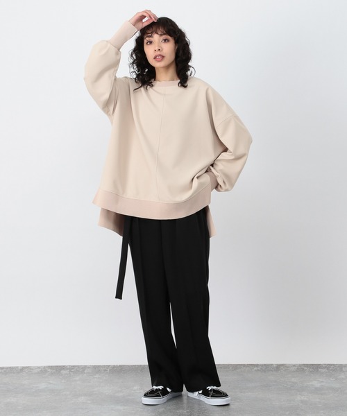 OFAKIND(オフアカインド)の「OFAKIND / ロングベルトタックパンツ(その他パンツ・レディース・ブラック/モカ・1/0)」の4枚目の写真