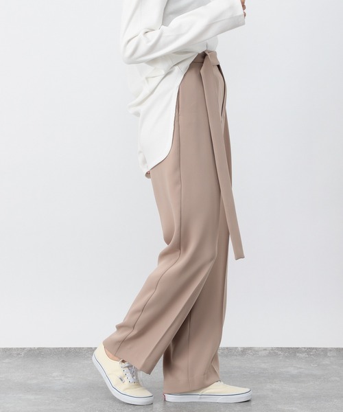 OFAKIND(オフアカインド)の「OFAKIND / ロングベルトタックパンツ(その他パンツ・レディース・ブラック/モカ・1/0)」の12枚目の写真