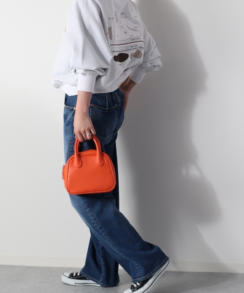 cepo（セポ）の「ミニボストンバッグ 3WAY（ハンドバッグ・レディース・ブラック/グレー/オレンジ・FREE）」の3枚目の写真
