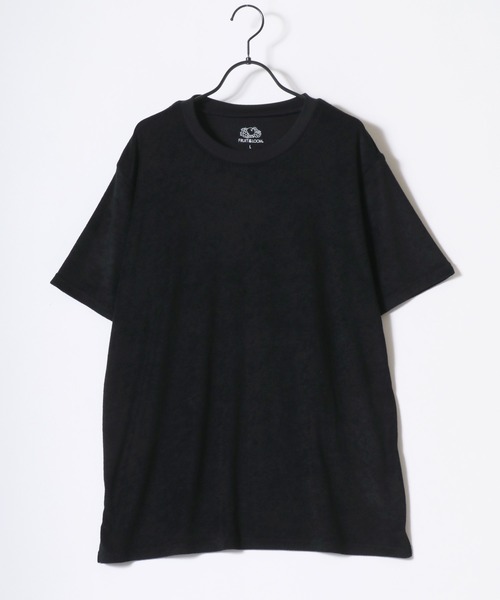 FRUIT OF THE LOOM（フルーツオブザルーム）の「FRUIT OF THE LOOM/フルーツオブザルーム 2点セットアップ パイル 半袖Tシャツ＆ショートパンツ/ルームウェア/ワンマイルウェア/パジャマ/レディース メンズ（ルームウェア/パジャマ・メンズ・ブラック/ホワイト/ネイビー/グレー/グリーン/ブラウン・L/M/LL）」の19枚目の写真