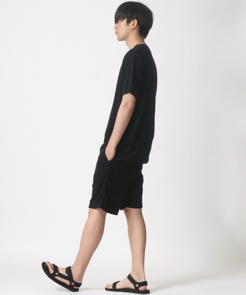 FRUIT OF THE LOOM（フルーツオブザルーム）の「FRUIT OF THE LOOM/フルーツオブザルーム 2点セットアップ パイル 半袖Tシャツ＆ショートパンツ/ルームウェア/ワンマイルウェア/パジャマ/レディース メンズ（ルームウェア/パジャマ・メンズ・ブラック/ホワイト/ネイビー/グレー/グリーン/ブラウン・L/M/LL）」の11枚目の写真