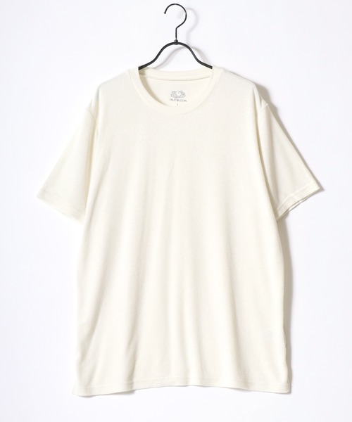 FRUIT OF THE LOOM（フルーツオブザルーム）の「FRUIT OF THE LOOM/フルーツオブザルーム 2点セットアップ パイル 半袖Tシャツ＆ショートパンツ/ルームウェア/ワンマイルウェア/パジャマ/レディース メンズ（ルームウェア/パジャマ・メンズ・ブラック/ホワイト/ネイビー/グレー/グリーン/ブラウン・L/M/LL）」の14枚目の写真