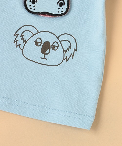 kladskap（クレードスコープ）の「アニマル半袖Tシャツ（Tシャツ/カットソー・キッズ・サックスブルー/オフホワイト・120cm/90cm/100cm/80ｃｍ/110cm）」の8枚目の写真